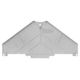 P-series, Partition plate, grey, 2 mm,  Printed A-P, horizontally