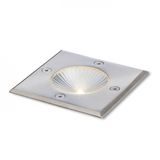 RIZZ SQ 105 stainless steel 230V LED 3W 96° IP65 3000K