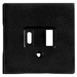 USB Type A+C Charging Port Cover, Black