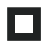 Frame 1-gang / 2-modules - Niessen logo - S - Matt Black