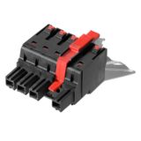 PCB plug-in connector, female plug, 10.16 mm, Number of poles: 3, 180°, PUSH IN with actuator, Clamping range, max. : 16 mm², Box