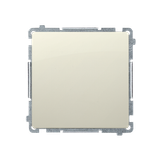 Two-way switch without pictogram, (module), 16AX, Screw, beige