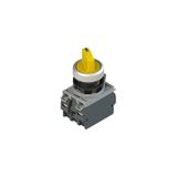 Complete unit with illuminated 4 positions selector, fixing adapter and contacts