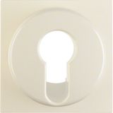 Centre plate for key switch/key push-button, S.1, white glossy