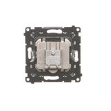 Double angled cover for ITC socket for Keystone, (module), cream white/electro white