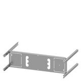 Mounting plate 3VA12 (250 A), 3-pole, plug-in design, withdrawable, RCD: without, H: 150 mm W: