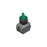 Complete unit with illuminated 4 positions selector, fixing adapter and contacts