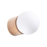 WALL LAMP BOOMO NATURAL WOOD G9 1X8W IP20
