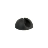 Self-adhesive cable holder UKSO-1, 1xØ9mm, color: black