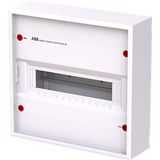 Consumer Unit, 12PLE 1R , Without Door , RAL9016