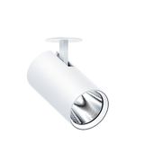 V2-SR L 4100-830 SWI SP WH WH - LED semi-recessed spotlight, tiltable