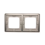 IP44 double frame, satin, metallized