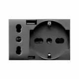 SCHUKO SOCKET +ITA+USB A/C TEKLA 3M