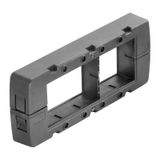 Frame, Cabtite (cable entry system), Polyamide, glass fibre-reinforced, Deep black, Height: 70 mm, Width: 81 mm, Depth: 19.6 mm, -40 °C…120 °C, IP66