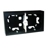 LOGUS 90 SERIES DOUBLE SURFACE MOUNT BOX BK