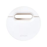 Furniture grommet (cable outlet), Simon 400 Flash 60, IP20, white, Mount. dimen.: Ø54mm