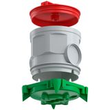 Conc. constr. ceil. junction box Ø 35 mm with metal nut M5 for light hook