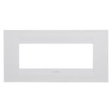 GEO PLATE - IN PAINTED TECHNOPOLYMER - 6 MODULES - SATIN WHITE - CHORUSMART