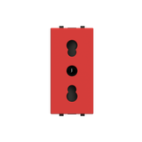Socket outlet IT P17/11 16/10A - 1M - Red