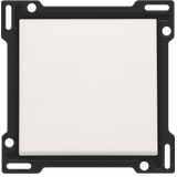 Finishing set for single switch or push button white