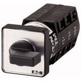 TM-3-15433/E Changeoverswitches, TM, 10 A, flush mounting, 3 contact unit(s), Contacts: 6, 60 °, maintained, With 0 (Off) position, HAND-0-AUTO, Design number 1543