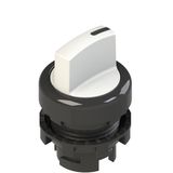 Short handle selector, 3 positions white with marking