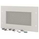 XTSZCSV3-H350W600 Section wide cover, HxW=350x600mm, IP31, grey