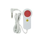 Pear shaped button comfort, 1 light, cable 2m white