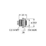 PROFIBUS-PA Receptacle Front-Mounted   RKFV 48
