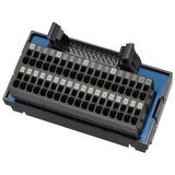 PLC interface wiring system with push-in plus technology and power sup