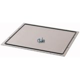 XSPEAL0406 Inset plate AL, cabler400 D=600