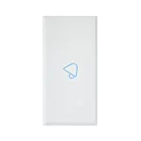 BUTTON WITH RINGTONE SYMBOL FOR AXIAL CONTROLS, WHITEK S44, RAL 9010 COLOUR - MATT FINISH - 1 MOD