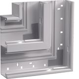 Flat angle of base profile for BR 68x210mm lid 2x80mm in light grey