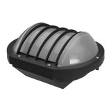 ROLLO, LED, 9W, 4000K, 1250lm, black-polypropylene, cover mat-glass, IP54, plastic cage