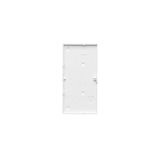 Cover for single socket outlet with transparent flap, (cover), Simon 24, IP44, white