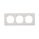 Triple frame, aluminum, black base