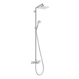 Croma E 280 1jet shower system with bath thermostat, chrome