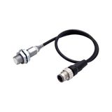 Proximity sensor, inductive, Fluororesin coating (base material: brass), M12, shielded, 4 mm, DC, 3-wire, PNP NO, IO-Link COM3, M12 pigtail Smartclick connector, 0.3 m E2EQ7160F