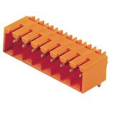PCB plug-in connector, male header, closed side, THT solder connection, 3.50 mm, Number of poles: 8, 90°, Solder pin length (l): 4.5 mm, tinned, black, Box