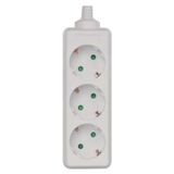 Power Strip without cable 3 sockets SCHUKO