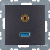 USB/3.5 mm audio soc. out., B.3/B.7, ant., matt