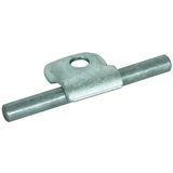 Clamping frame Rd 6-10mm St/tZn with borehole D 9mm