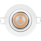 HALUX LED Slim Downlight 6W Dim-to-Warm 2100-2700K 427Lm 36° CRI>95 Flicker-Free Cutout 68 mm (Internal Driver Included) IP44 IK04 White