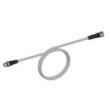 Ethernet Cat.5 extension cable, PVC, M12 straight socket / M12 straight plug, 0.5 m XS5W0312F