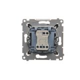 Hotel room switch with indicator light, 10A, cream white/electro white, 2A