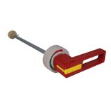 Remote emergency rotary control (red) for DSX DIN size 1 and 2