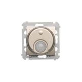 Switch with motion sensor and relay for commercial buildings, Gold matt, metalic