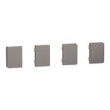Push button, KNX, Merten System Design, 4gang, rockers, nickel metallic