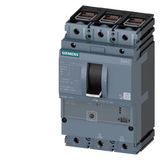 circuit breaker 3VA2 IEC Frame 160 breaking capacity class C Icu=110 kA @ 415 V 3-pole, starter protection ETU310M, I, In=63 A without overload protection Ir=25 A...63 A short-circuit  3VA2163-7MS36-0CL0