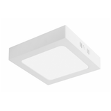 G-TECH LED luminaire FABRO, 12 W, 1200 lm, 4000K, AC220-240V, IP40, surface-mounted, square, white
